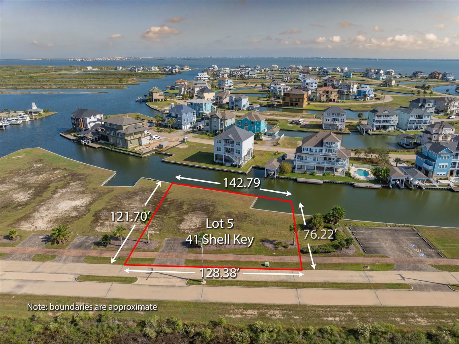 Real estate property located at 41 Shell Key, Galveston, Harborwalk Sec 5 2006, Hitchcock, TX, US