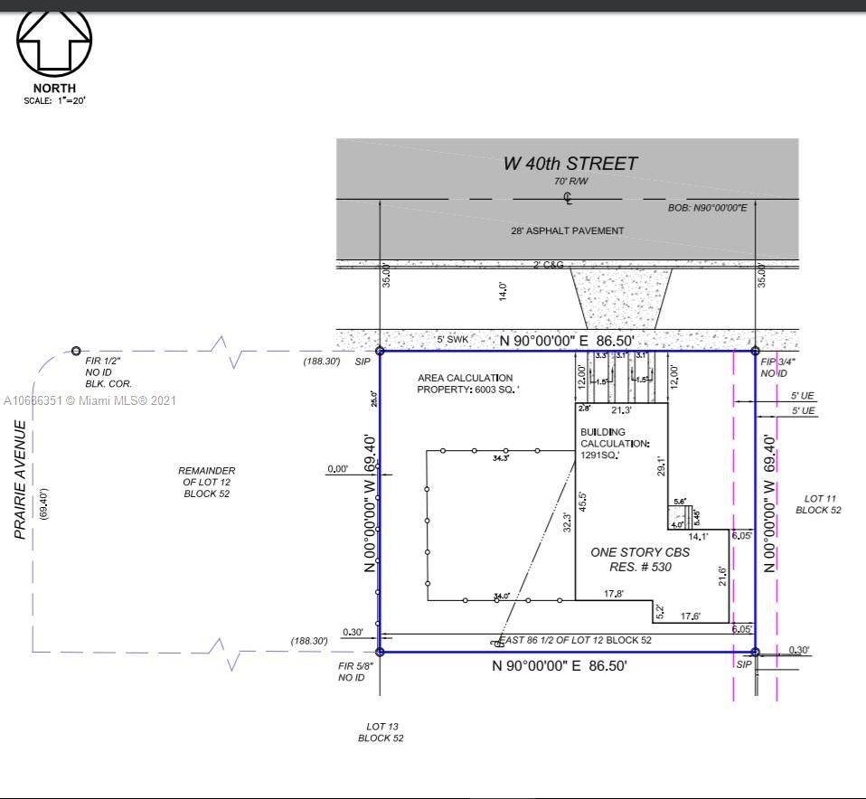 Real estate property located at 530 40th St, Miami-Dade County, Miami Beach, FL