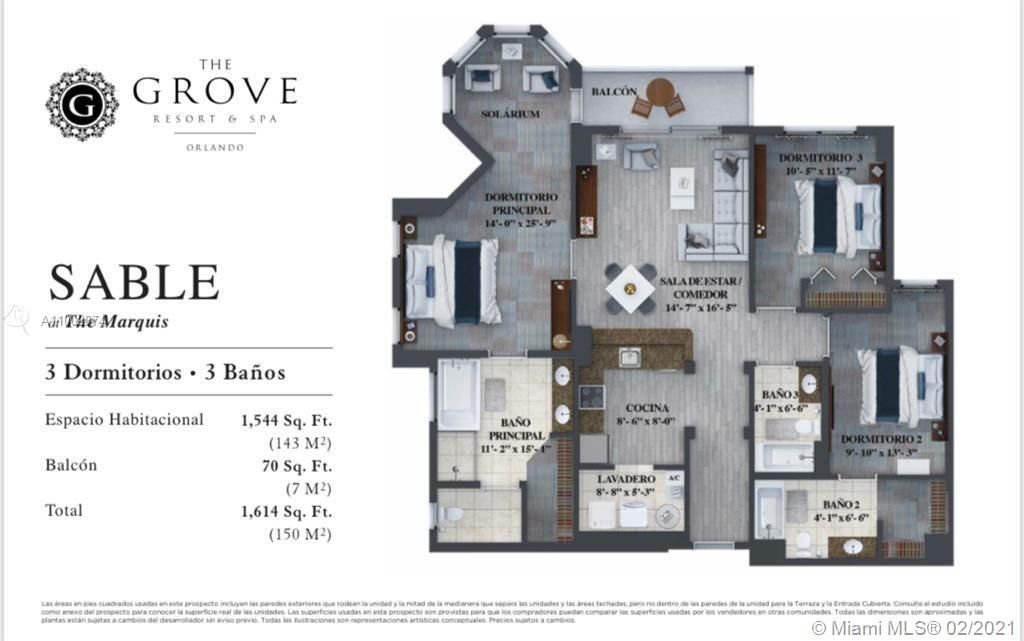 Real estate property located at 14501 Grove Resort Avenue. #3701, Orange County, Winter Garden, FL