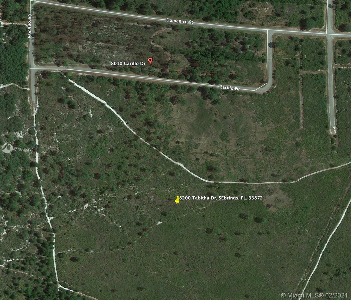 Real estate property located at 8200 Tabitha, Highlands County, Sebring, FL