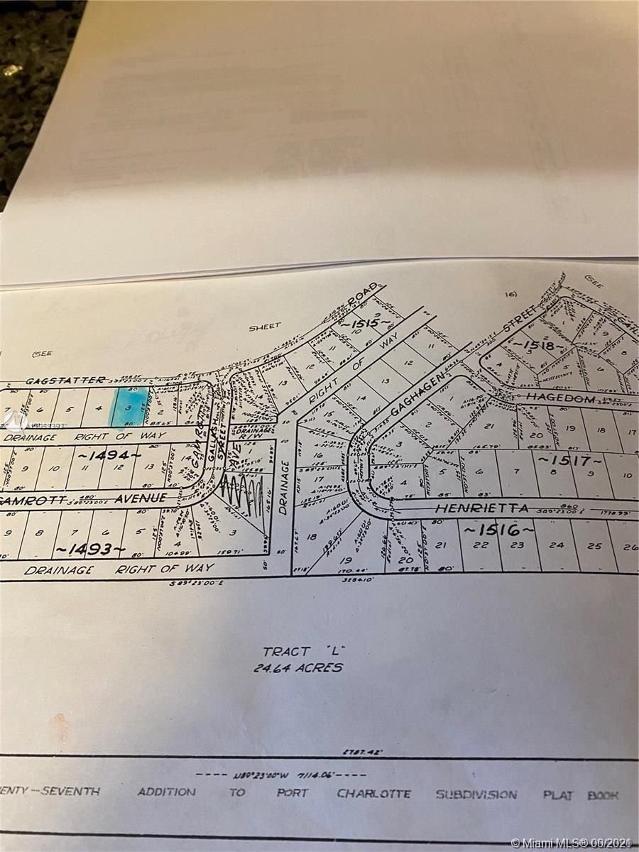 Real estate property located at Lot 3 Gagstatter Rd, Sarasota County, North Port, FL