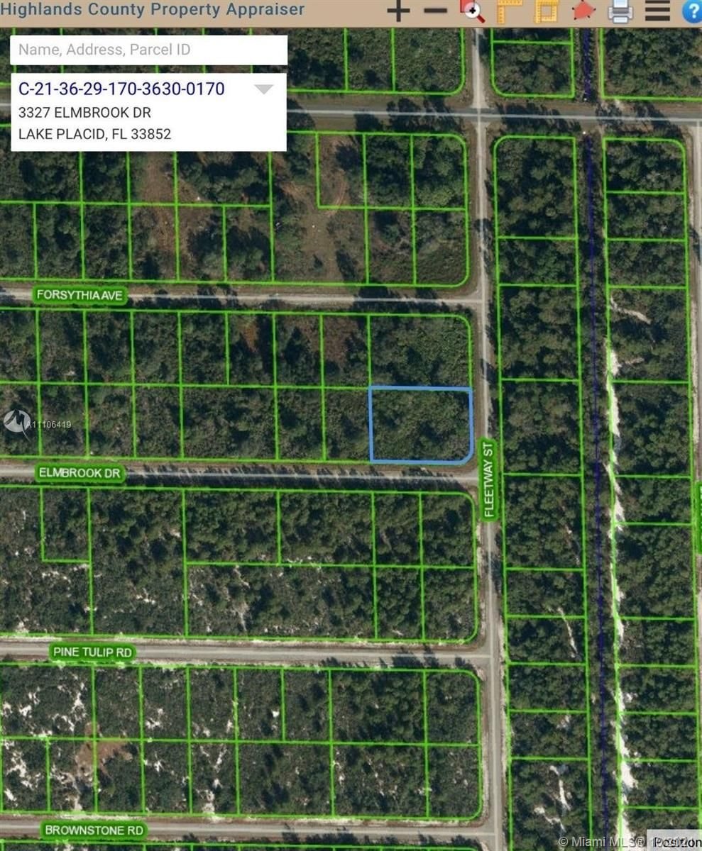 Real estate property located at 3327 Elmbrook Drive, Highlands County, Lake Placid, FL