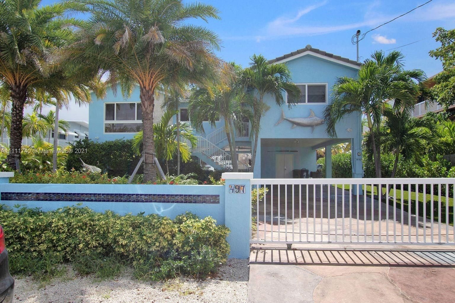Real estate property located at 497 Caribbean Dr, Monroe County, Key Largo, FL
