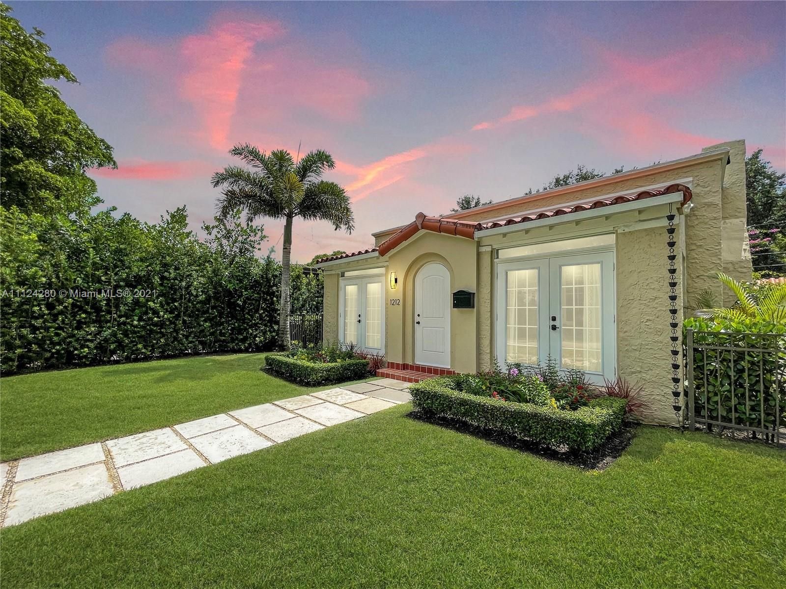 Real estate property located at 1212 San Miguel Ave, Miami-Dade County, Coral Gables, FL