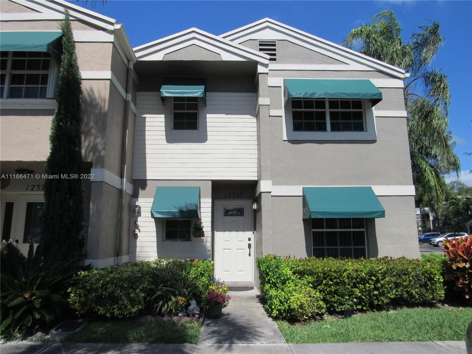 Real estate property located at 12367 52nd Ct #12367, Broward County, Cooper City, FL