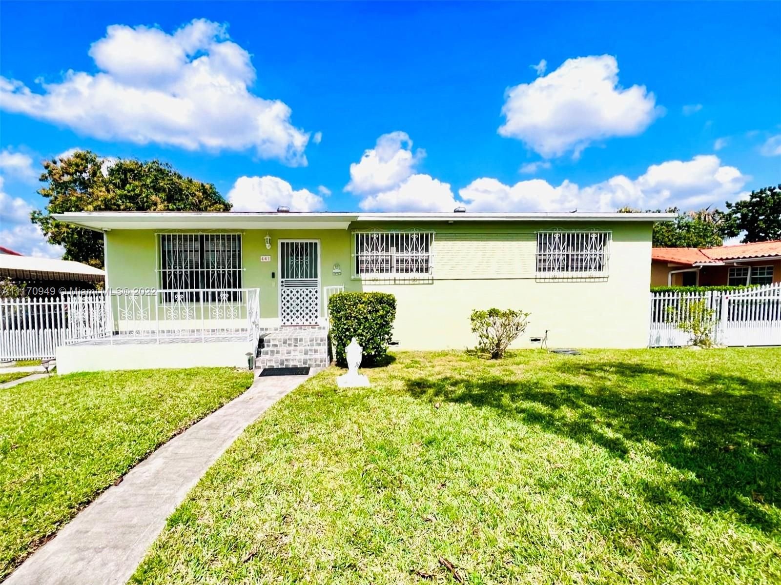 Real estate property located at 441 15th St, Miami-Dade County, Hialeah, FL