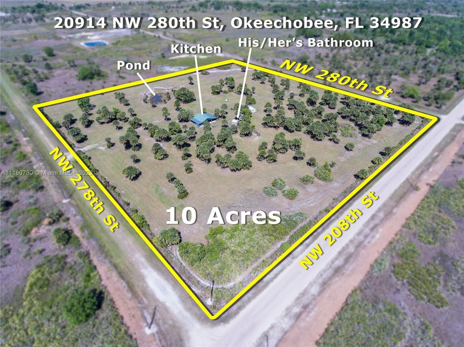 Real estate property located at 20914 280th St, Okeechobee County, Okeechobee, FL