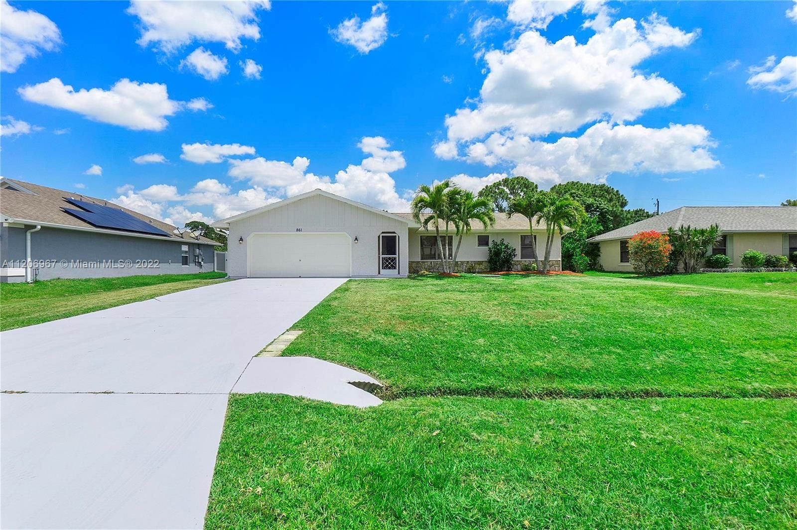 Real estate property located at 861 Starflower Ave, St Lucie County, Port St. Lucie, FL