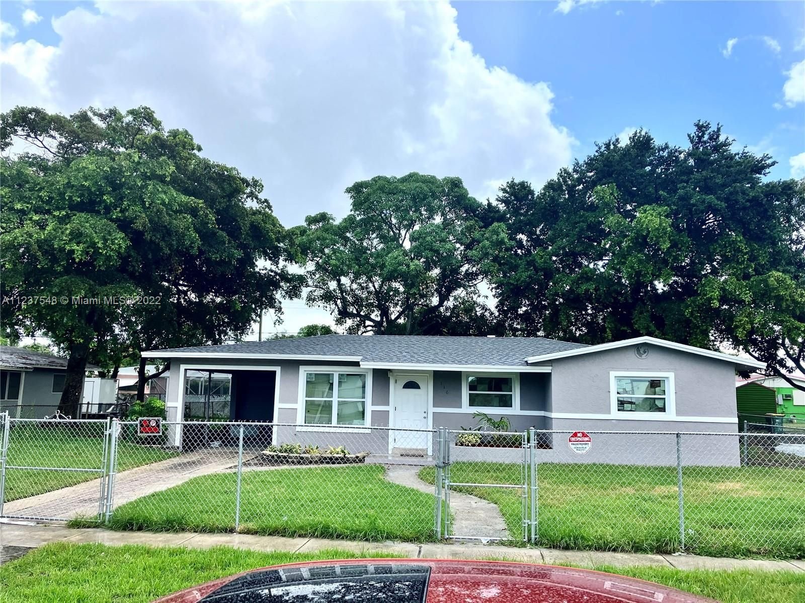 Real estate property located at 116 34th Ave, Broward County, Lauderhill, FL