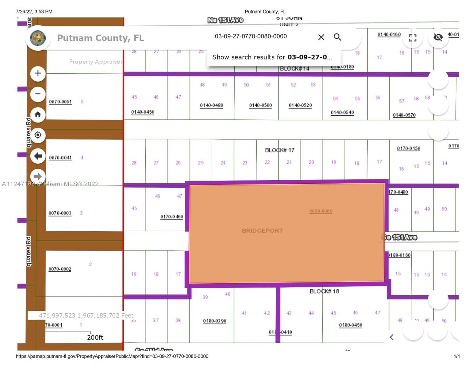 Real estate property located at 0 Tbd, Putnam County, Palatka, FL