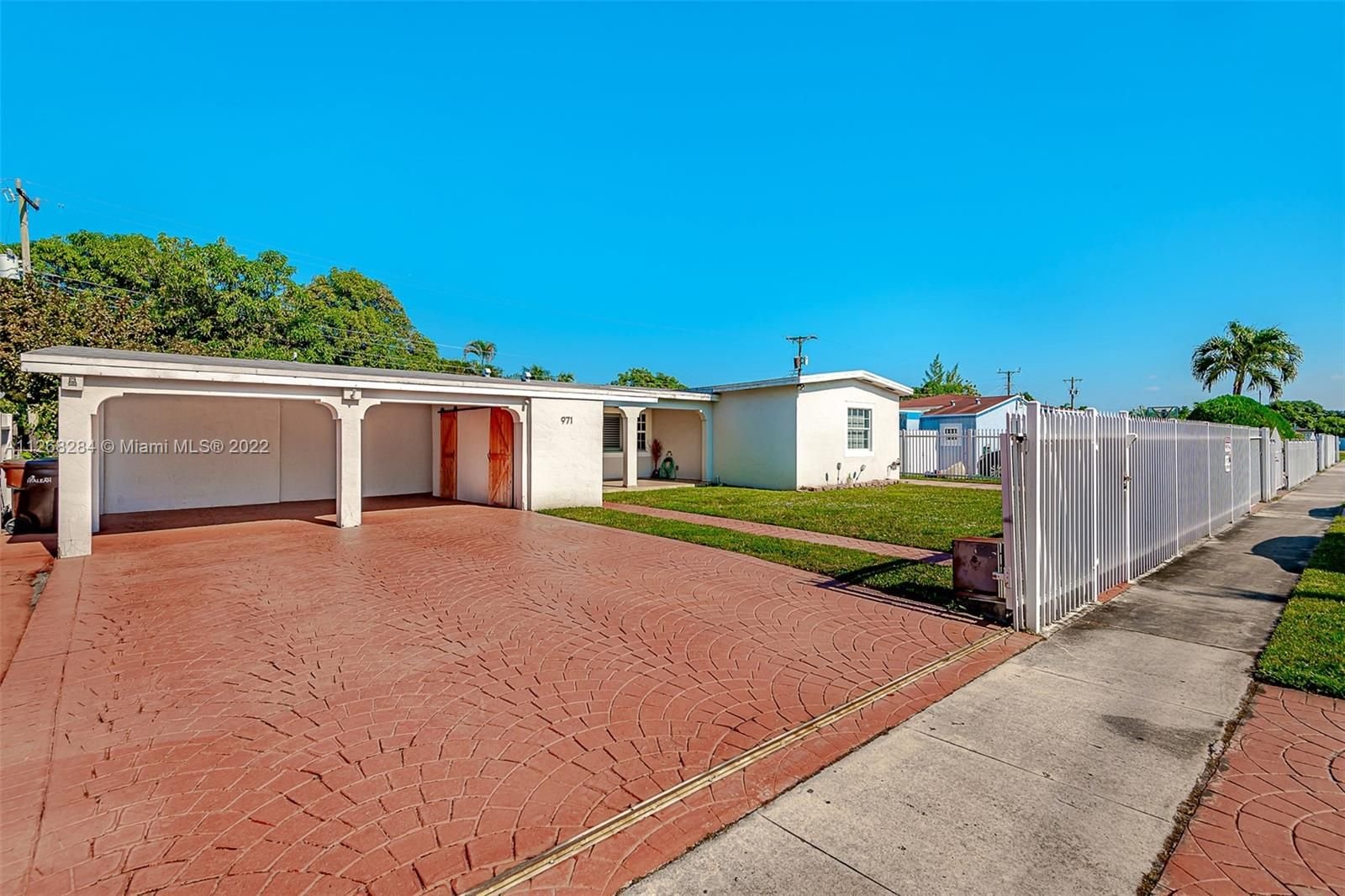 Real estate property located at 971 64th St, Miami-Dade County, Hialeah, FL