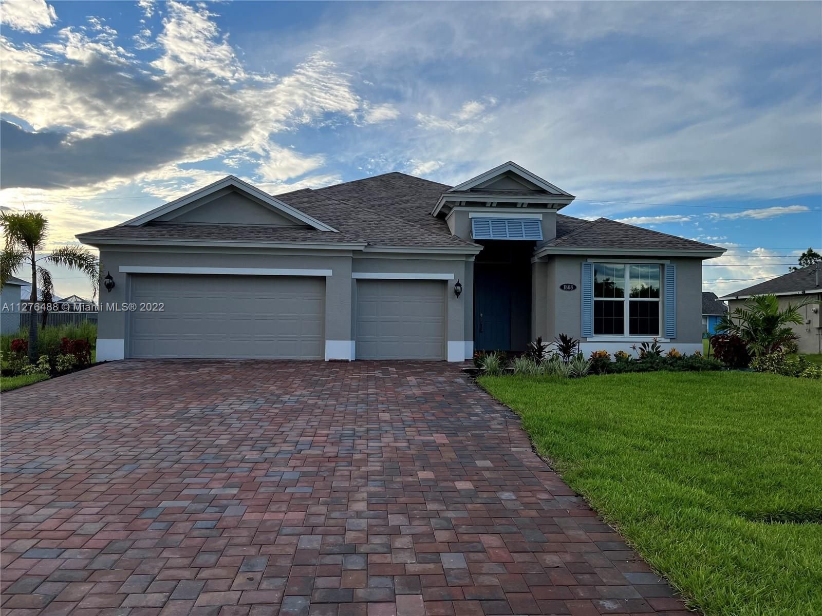 Real estate property located at 1868 Lewis St, St Lucie County, Port St. Lucie, FL