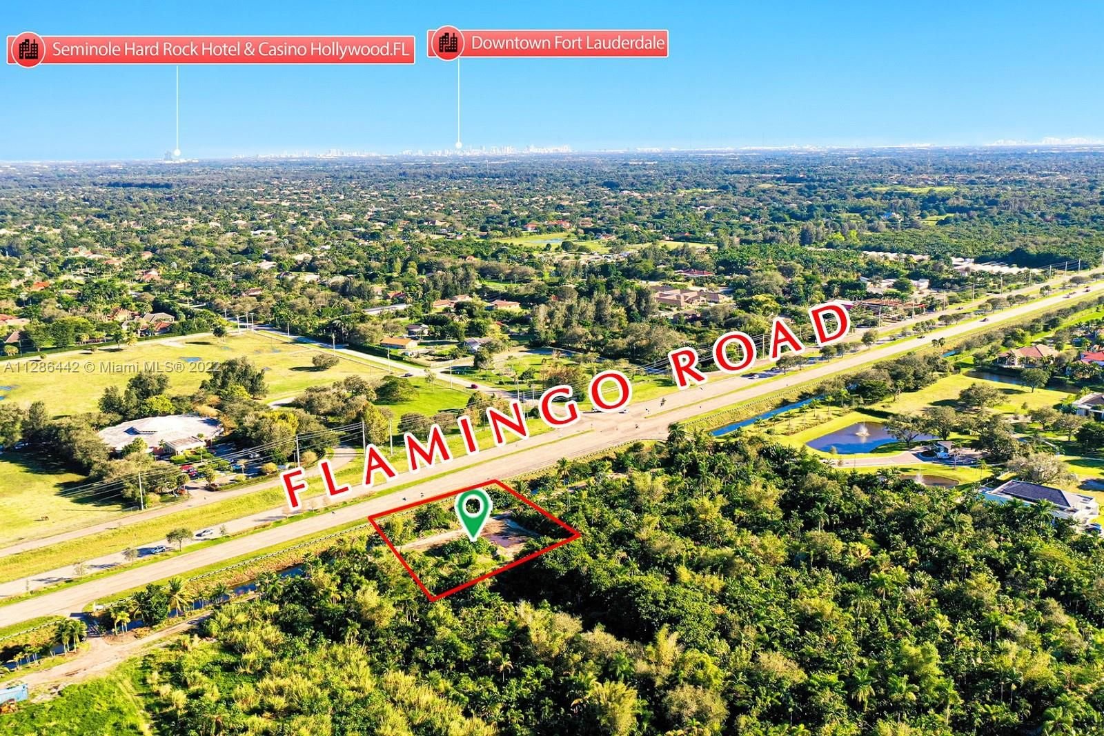 Real estate property located at Flamingo Rd, Broward County, Davie, FL