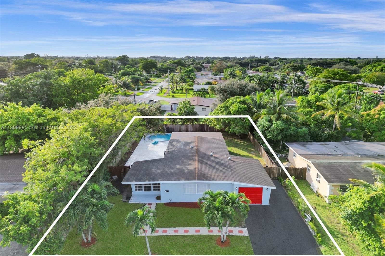Real estate property located at 309 44th Ave, Broward County, Plantation, FL