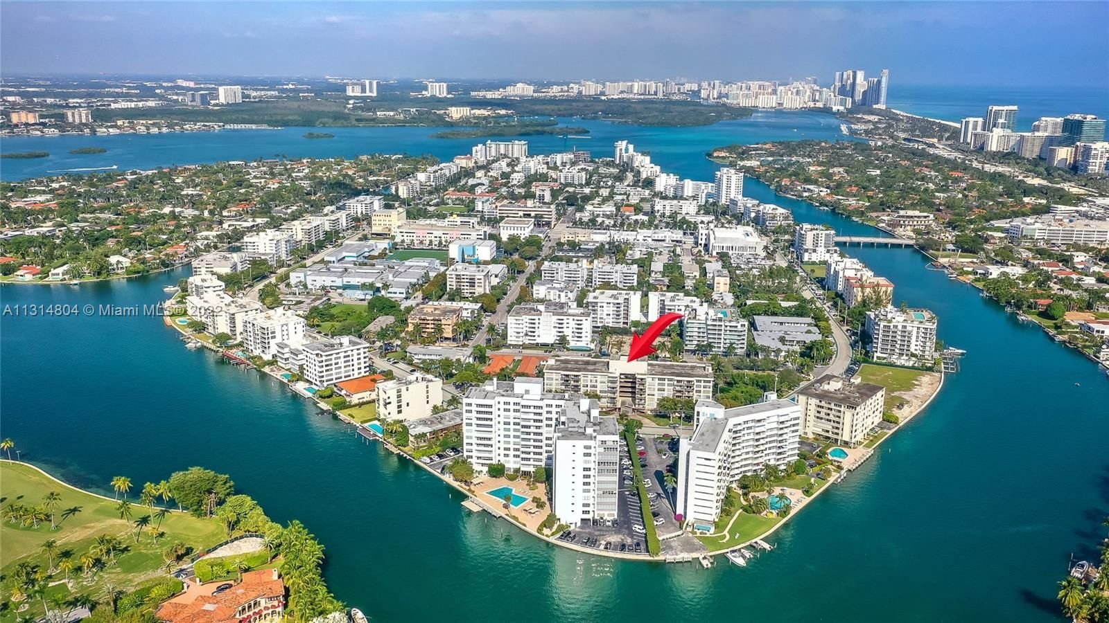Real estate property located at 1001 91st St #304, Miami-Dade County, Bay Harbor Islands, FL