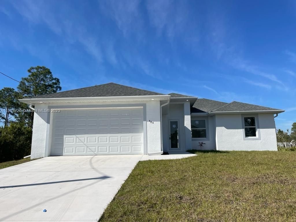 Real estate property located at 484 Lillon Avenue S., Lee County, Lehigh Acres, FL