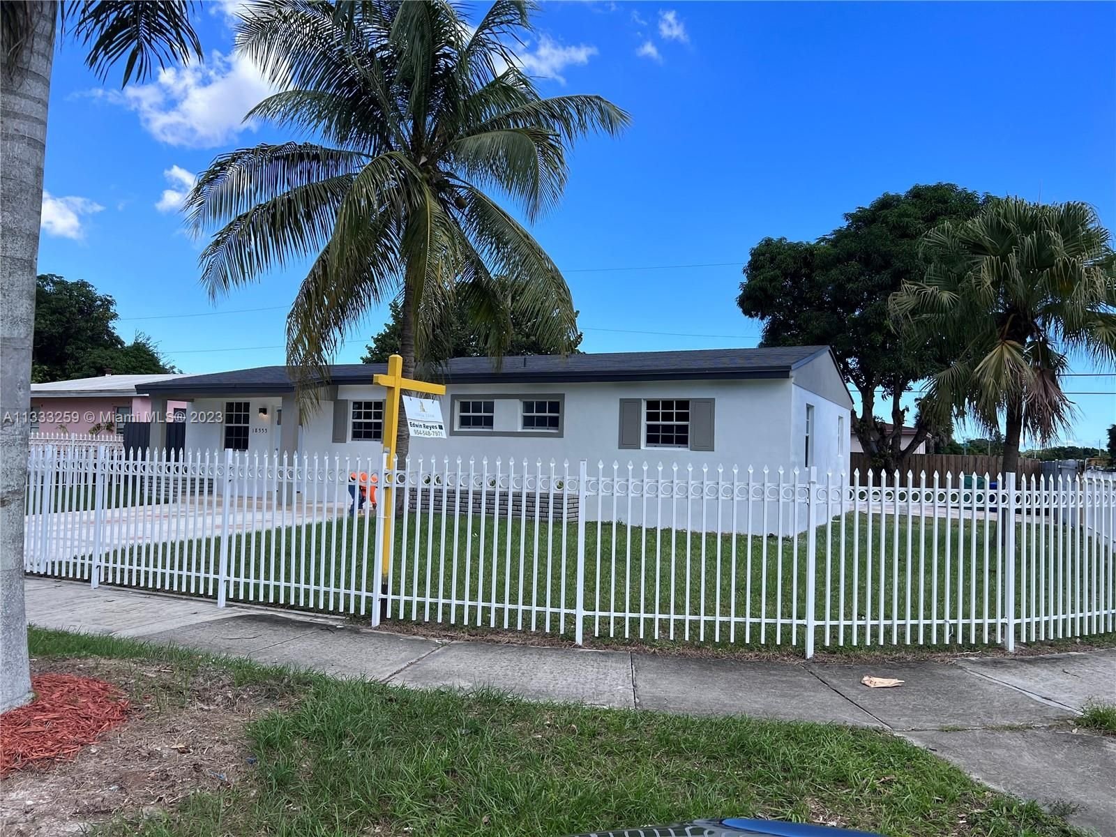 Real estate property located at 18555 22nd Ave, Miami-Dade County, Miami Gardens, FL