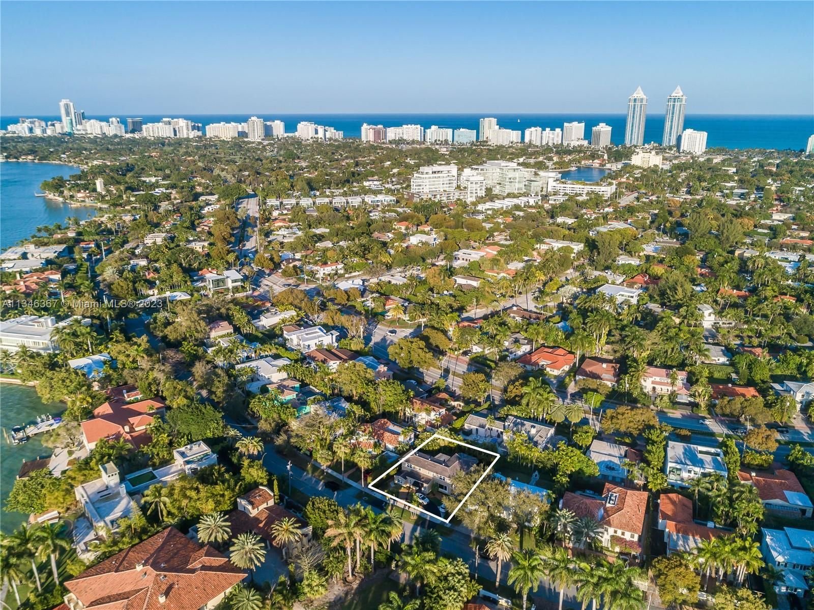 Real estate property located at 4575 Bay Rd, Miami-Dade County, Miami Beach, FL