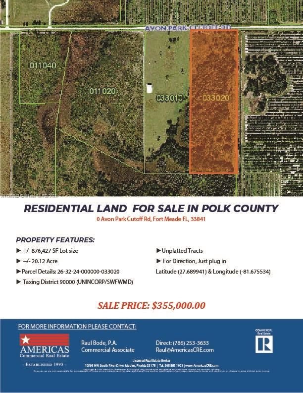 Real estate property located at , Polk County, Frostproof, FL