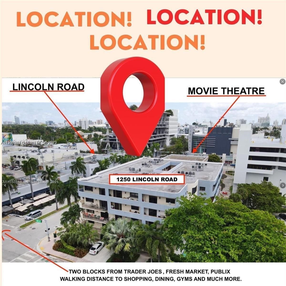 Real estate property located at 1250 Lincoln #406, Miami-Dade County, Miami Beach, FL