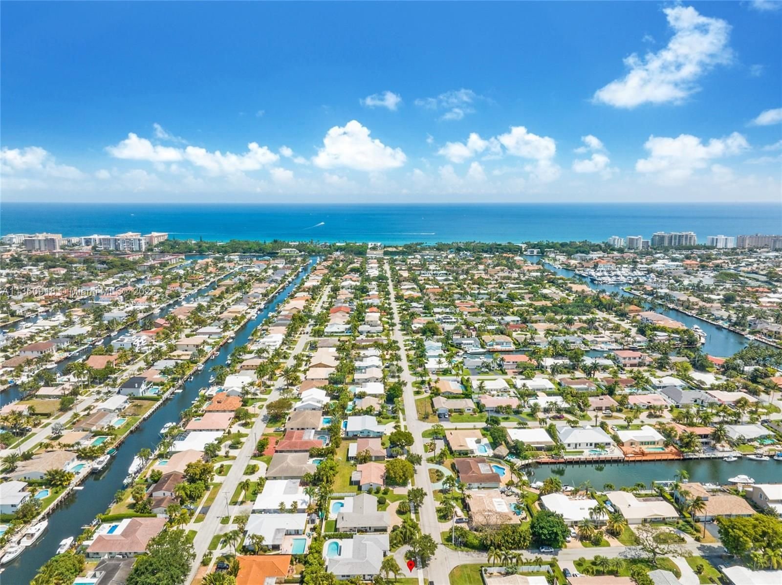 Real estate property located at 2421 45th St, Broward County, Lighthouse Point, FL
