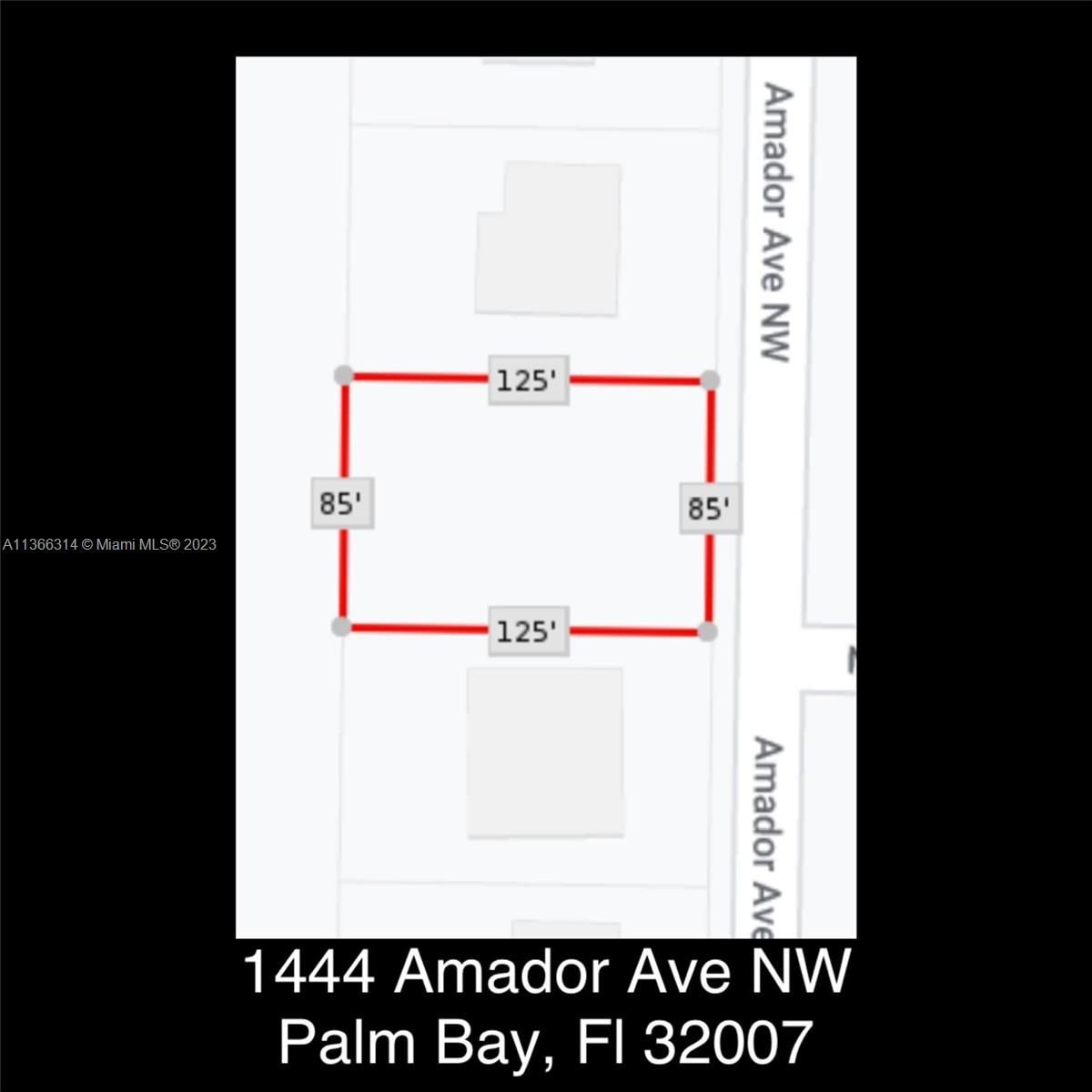 Real estate property located at 1444 Amador Ave Nw, Brevard County, Palm Bay, FL