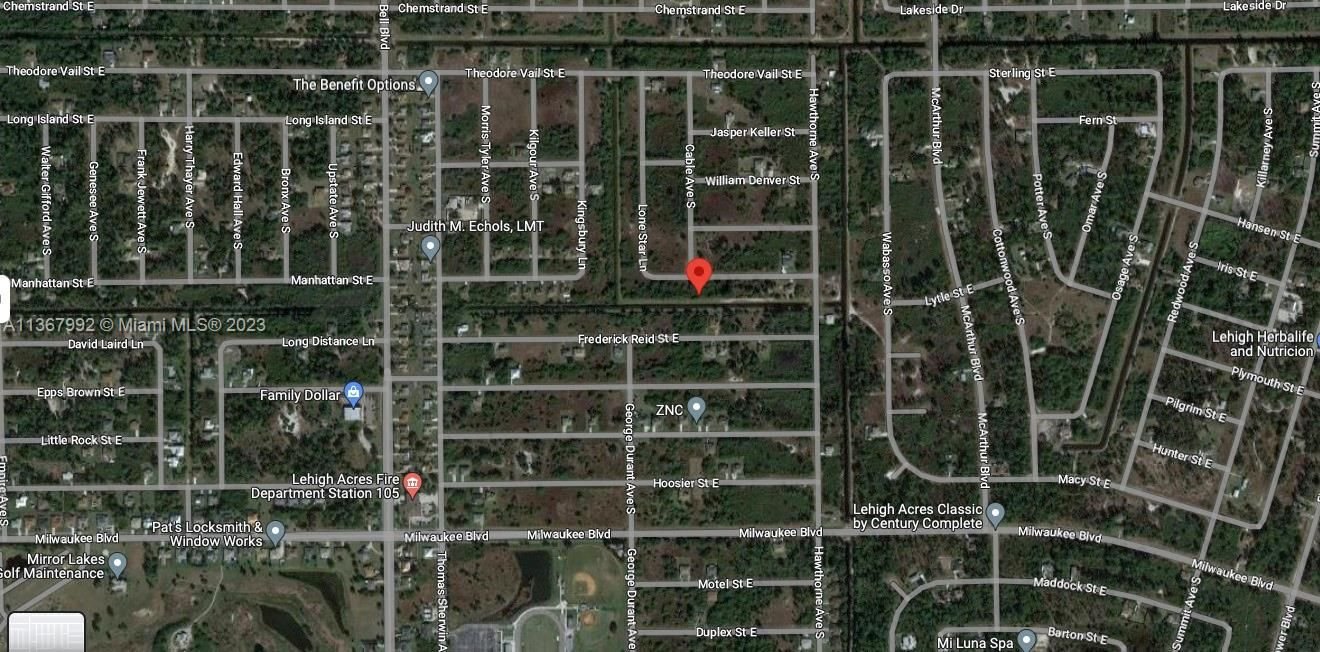 Real estate property located at 544 Lone Star LN, Lee County, 0, Lehigh Acres, FL