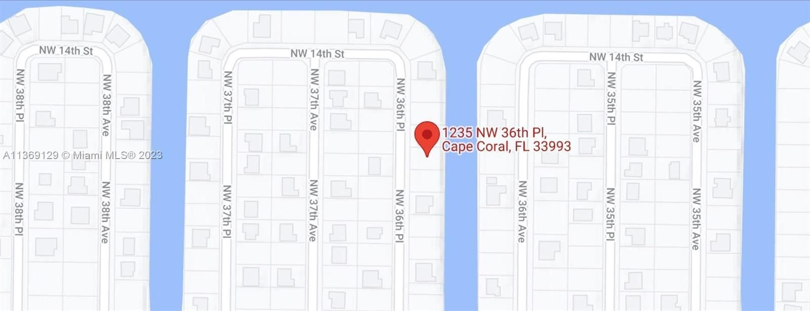 Real estate property located at 1235 Nw 36th Pl, Lee County, Cape Coral, FL