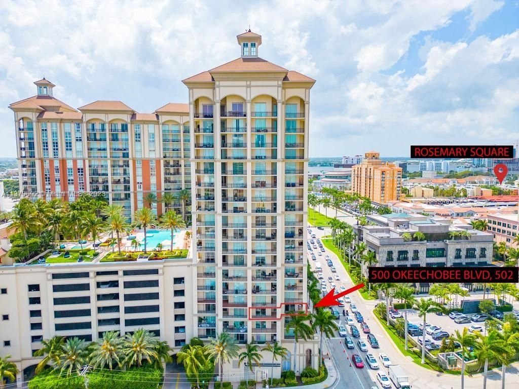 Real estate property located at 550 Okeechobee Blvd #502, Palm Beach County, West Palm Beach, FL