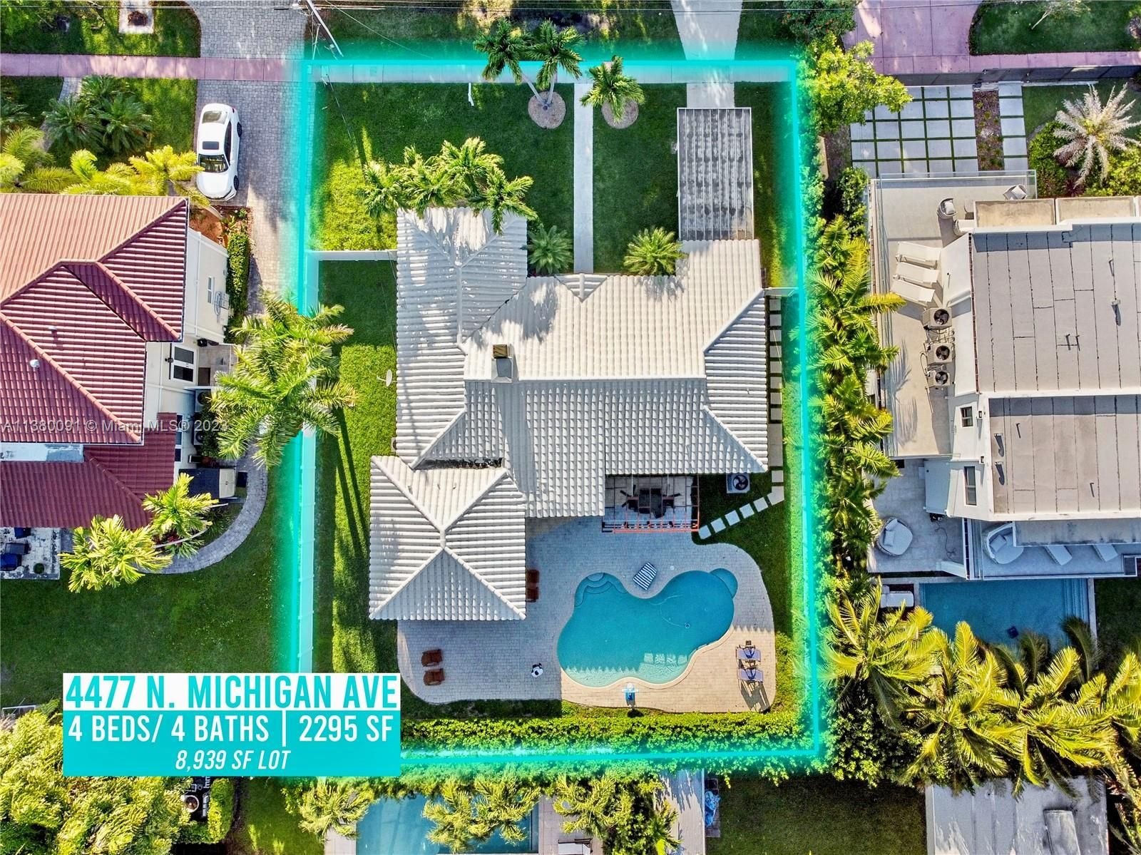 Real estate property located at 4477 Michigan Ave, Miami-Dade County, Miami Beach, FL