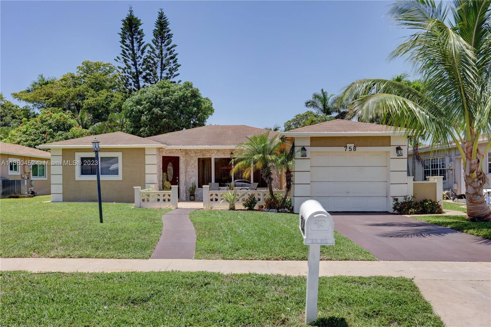 Real estate property located at 758 54th Ave, Broward County, Margate, FL