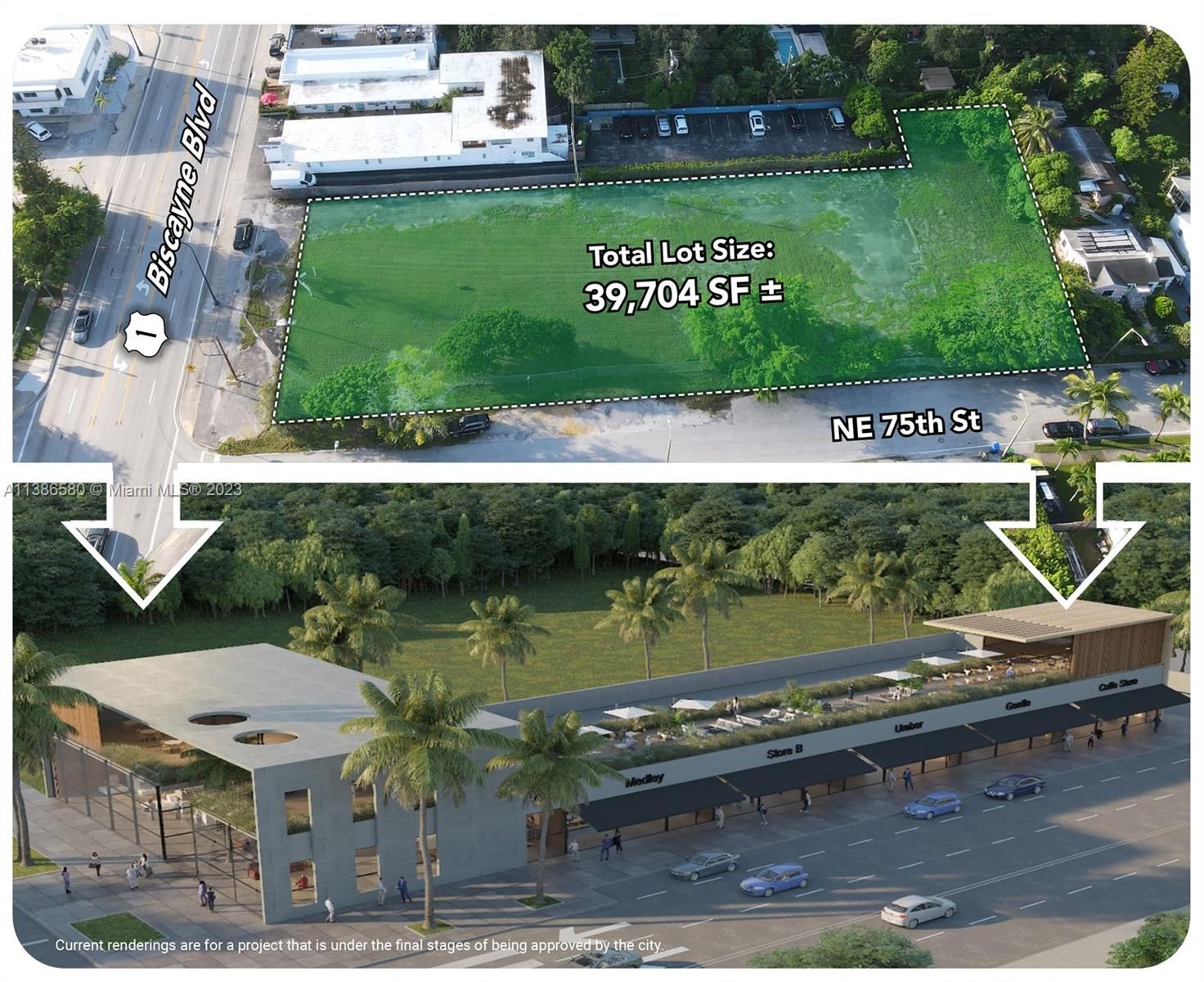 Real estate property located at 7460 Biscayne Blvd, Miami-Dade County, Miami, FL
