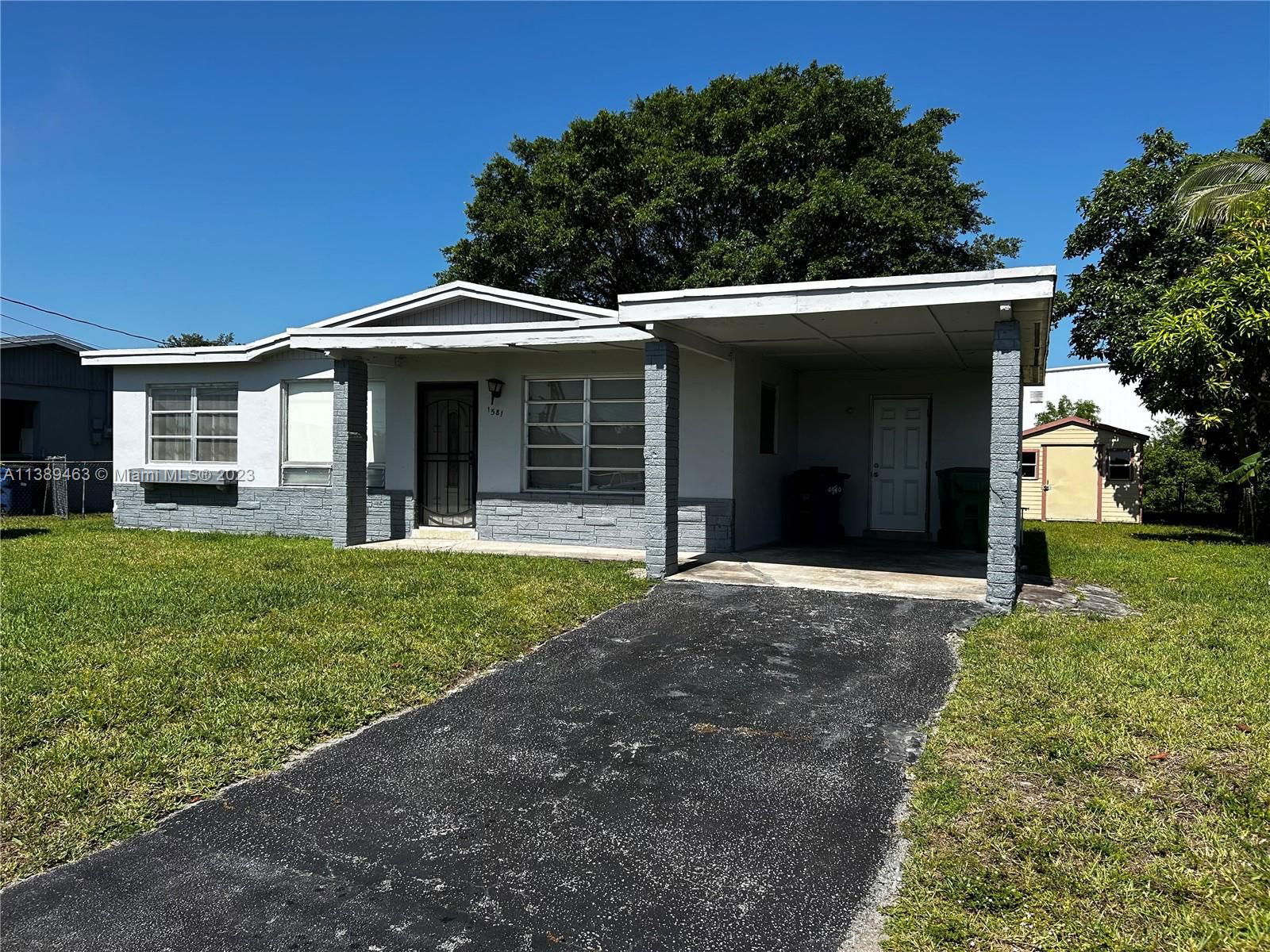 Real estate property located at 1581 33rd Ter, Broward County, Lauderhill, FL