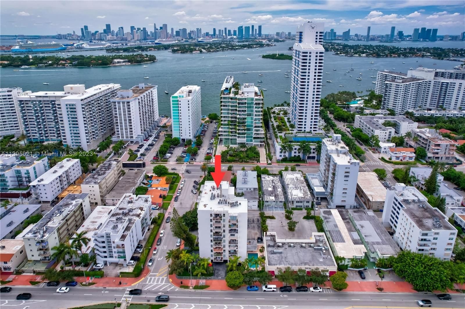 Real estate property located at 1300 Alton Rd #6A, Miami-Dade County, Miami Beach, FL