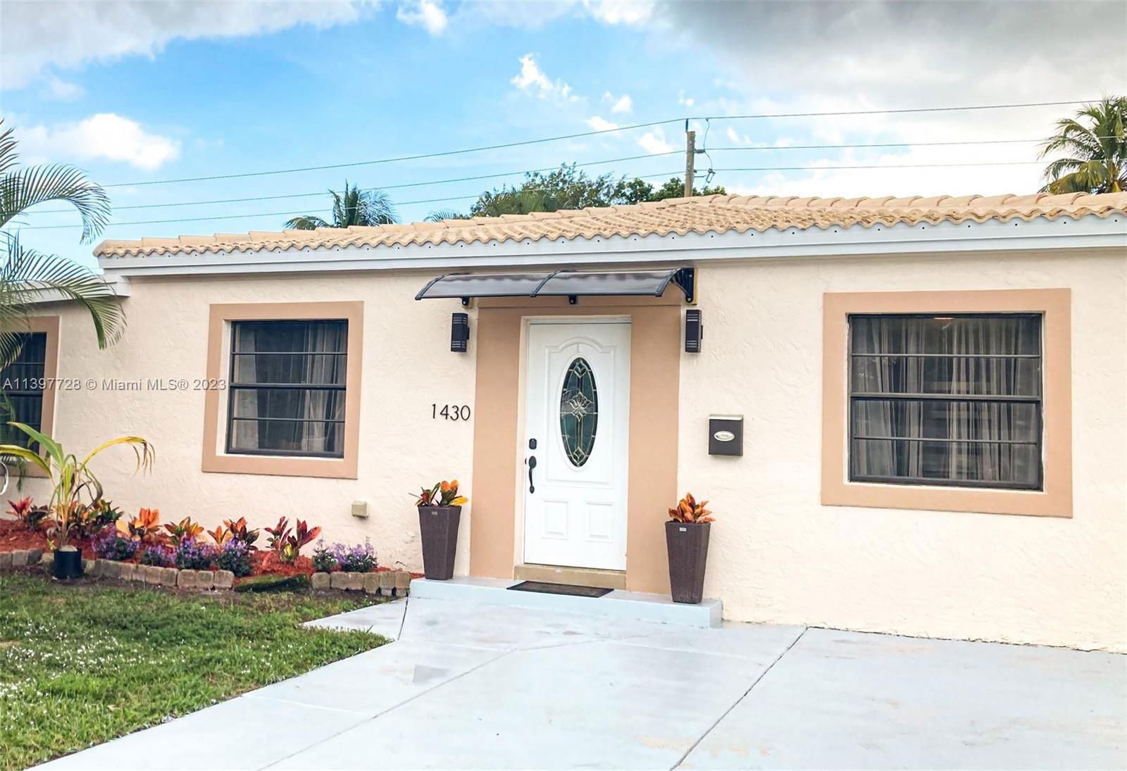 Real estate property located at 1430 Funston St, Broward County, Hollywood, FL
