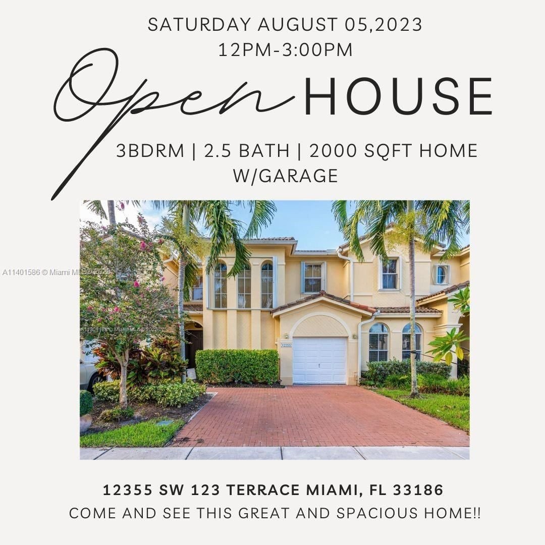 Real estate property located at 12355 123 Terrace #12355, Miami-Dade County, Miami, FL