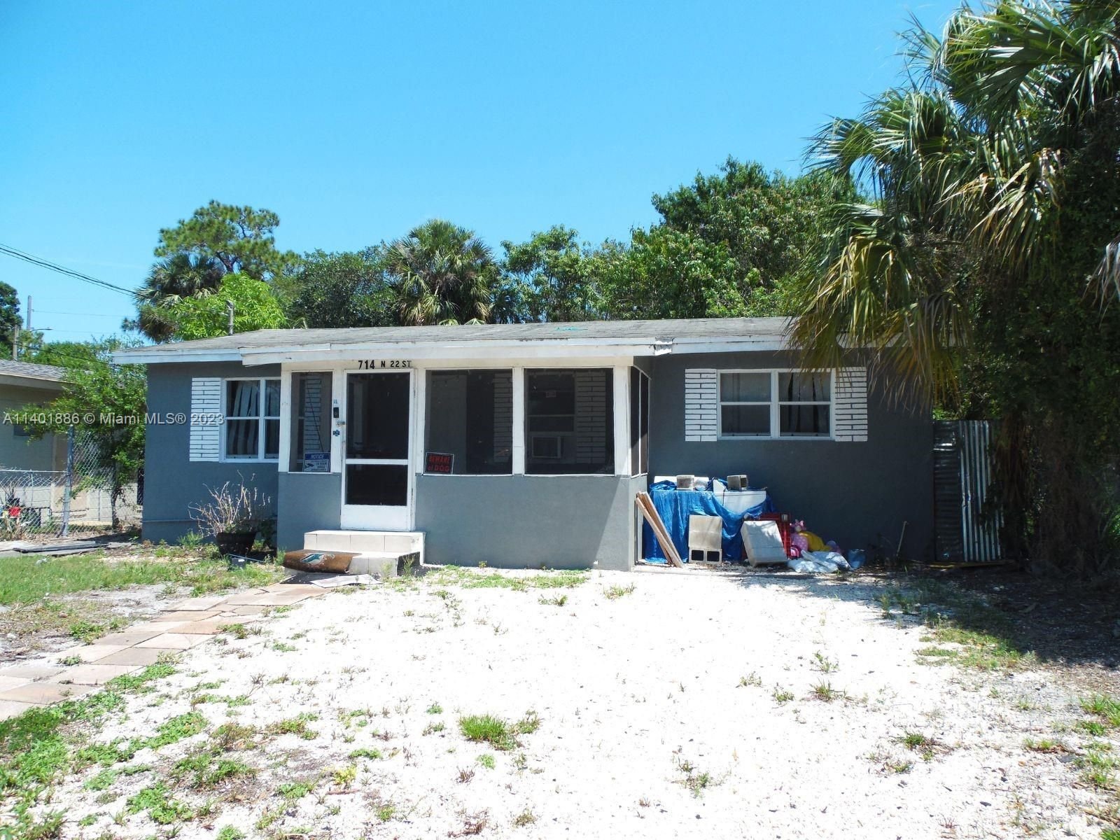 Real estate property located at 714 22nd St, St Lucie County, AUGUSTA SUBDIVISION, Fort Pierce, FL