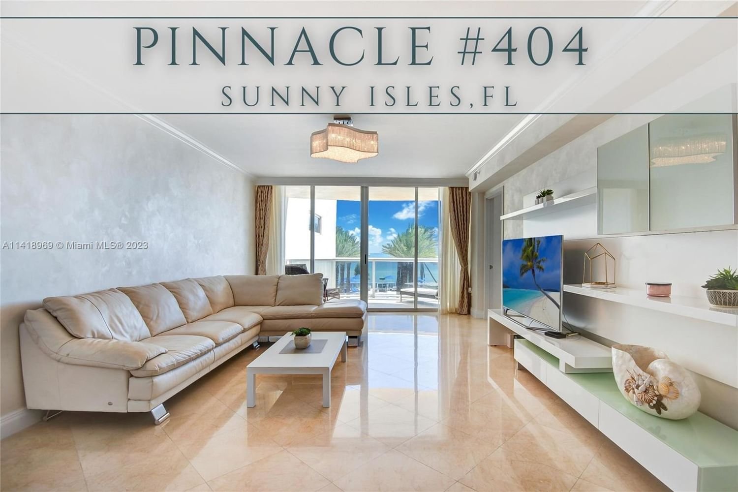 Real estate property located at 17555 Collins Ave #404, Miami-Dade County, THE PINNACLE CONDO, Sunny Isles Beach, FL