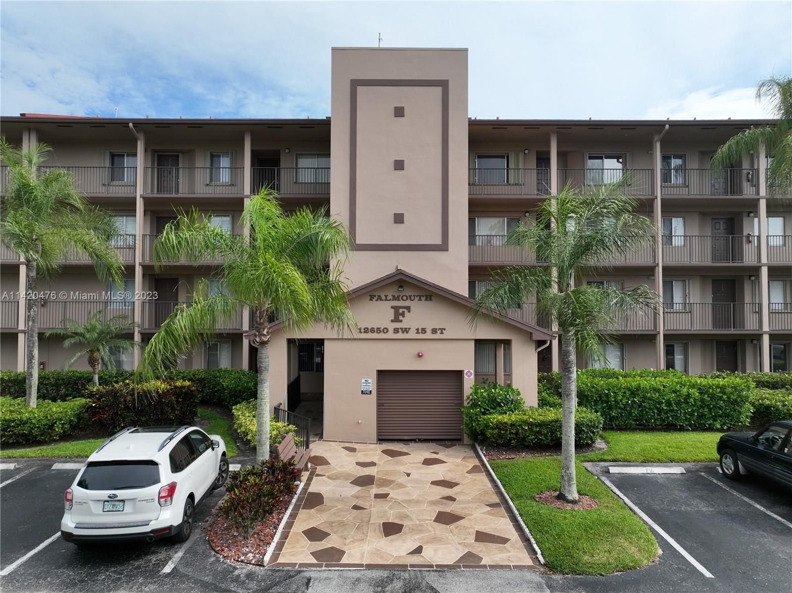 Real estate property located at 12650 15th St #108F, Broward County, Pembroke Pines, FL