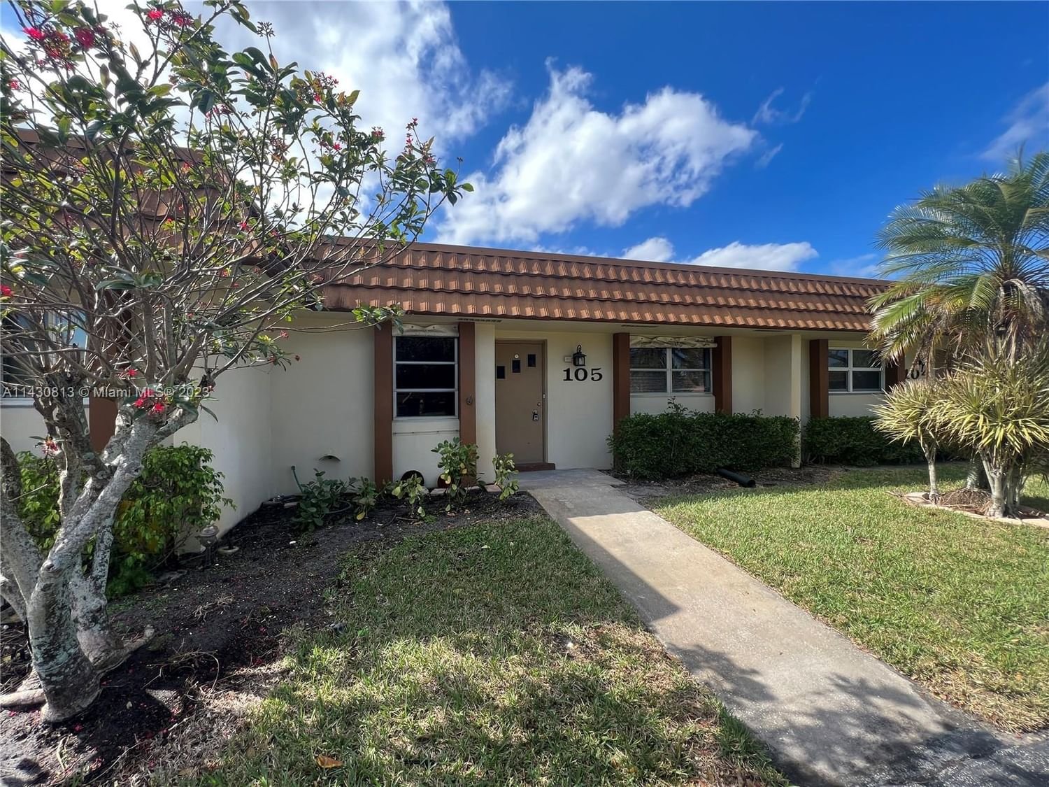 Real estate property located at 5780 Fernley Dr W #105, Palm Beach County, West Palm Beach, FL