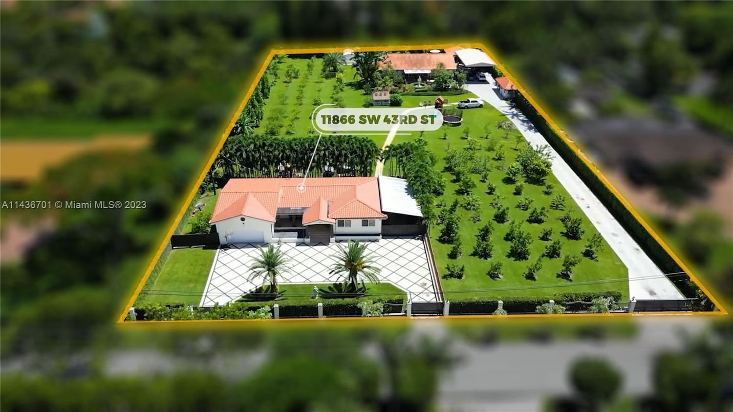 Real estate property located at 11866 43rd St, Miami-Dade County, BIRD ROAD FARMSITES, Miami, FL