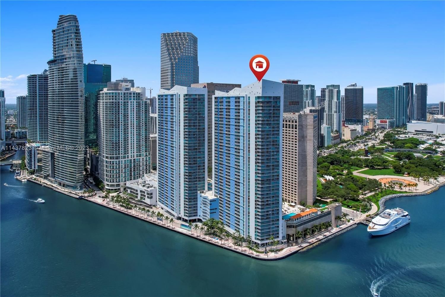 Real estate property located at 335 Biscayne Blvd #2312, Miami-Dade County, ONE MIAMI EAST CONDO, Miami, FL