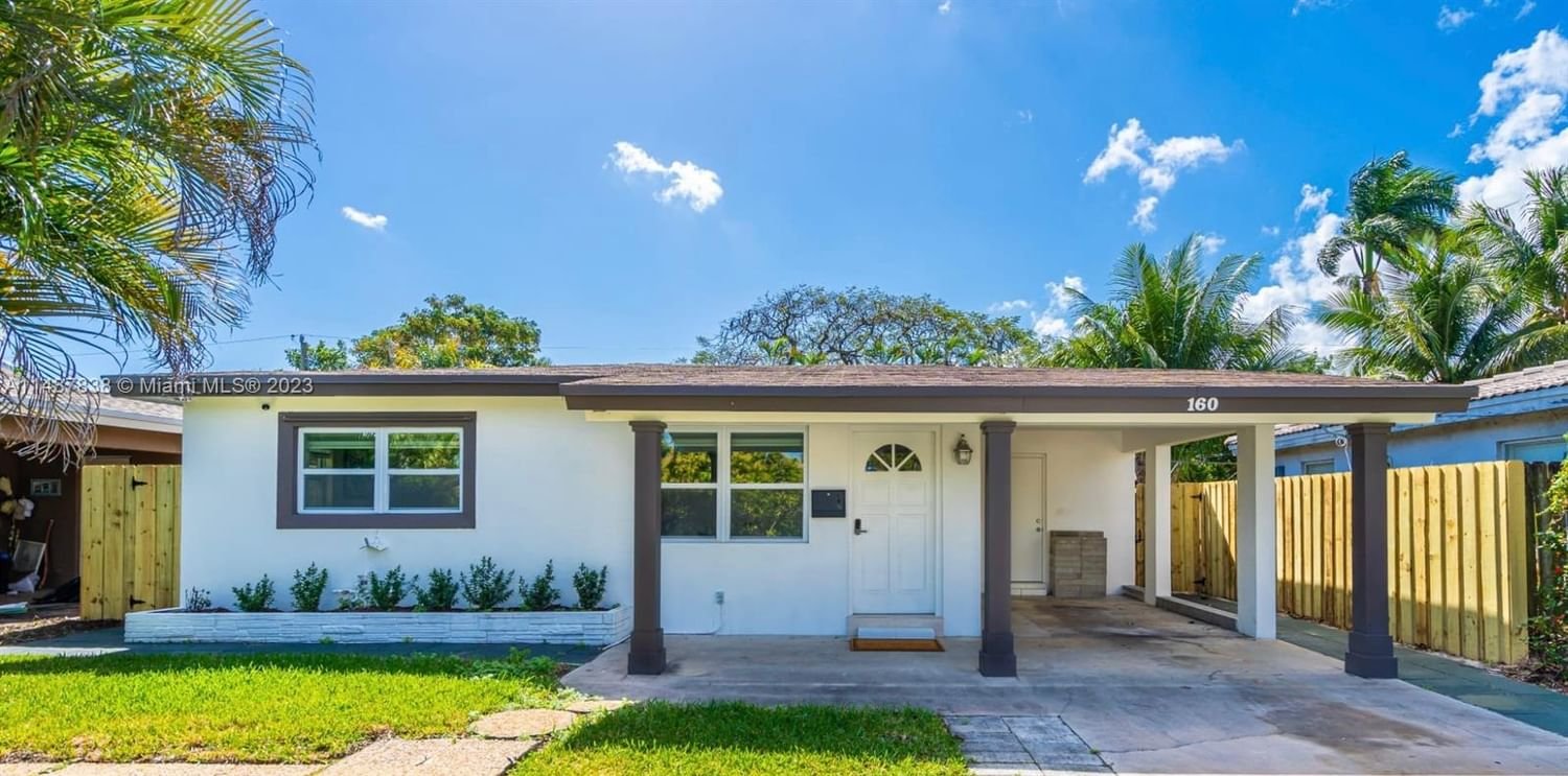 Real estate property located at 160 46th Ct, Broward County, Oakland Park, FL
