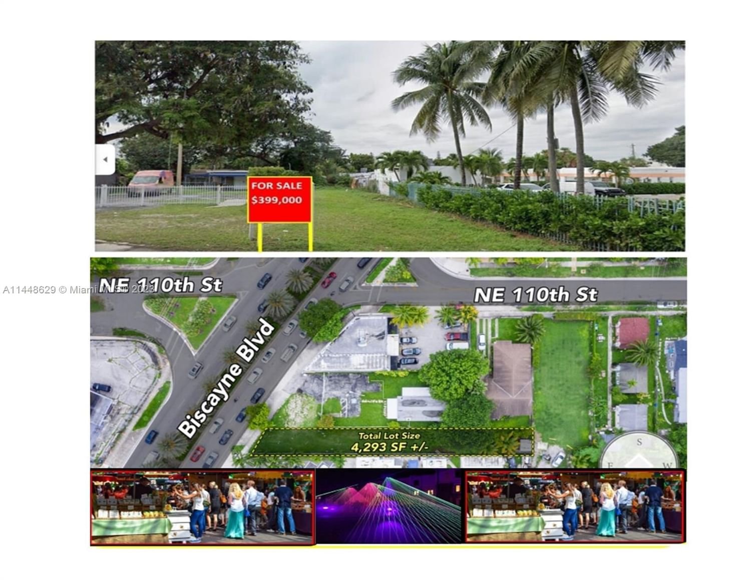 Real estate property located at 11034 Biscayne Blvd, Miami-Dade County, BISCAYNE SHORES CORR PLAT, Miami, FL