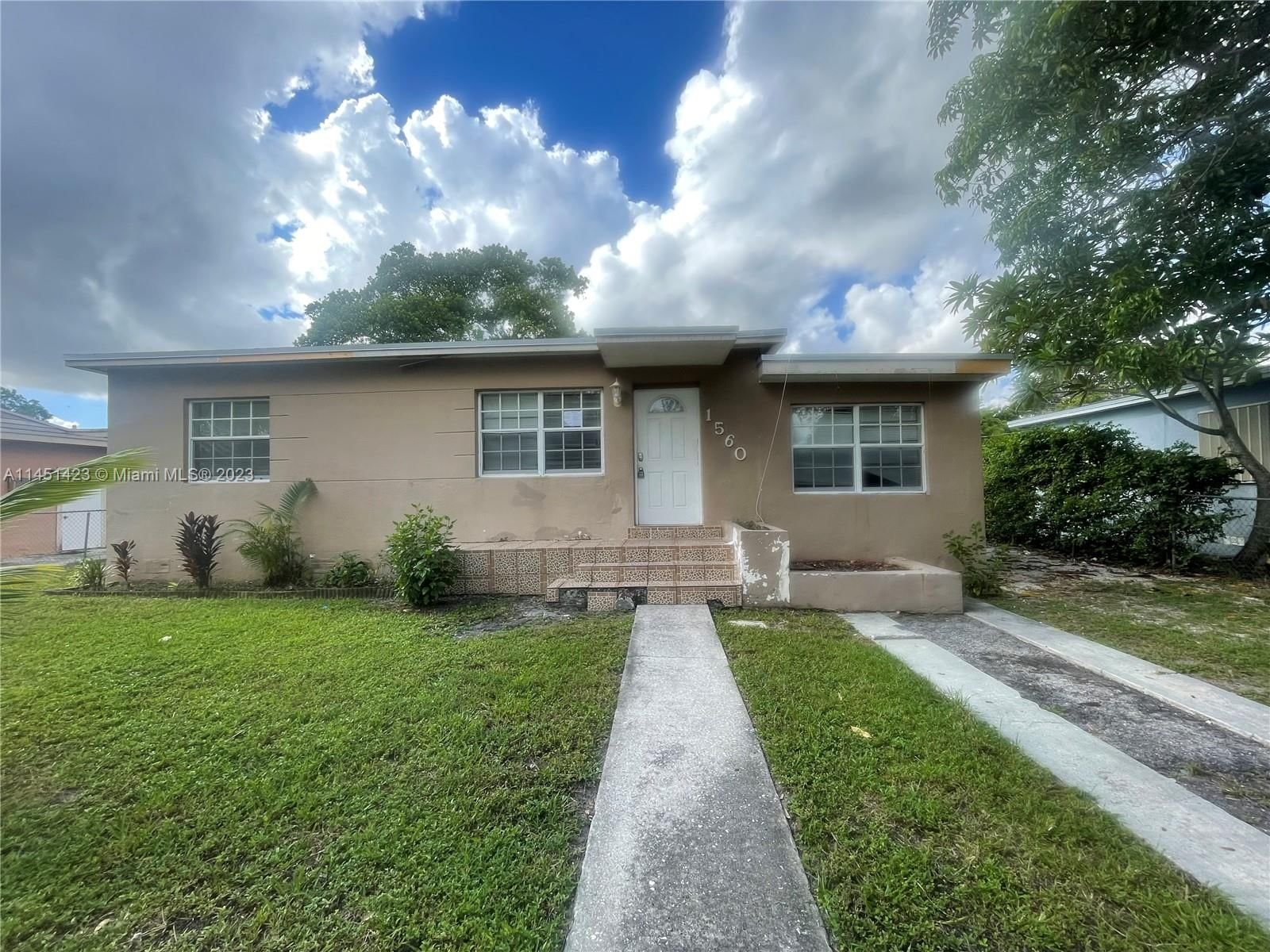 Real estate property located at 1560 124th St, Miami-Dade County, North Miami, FL