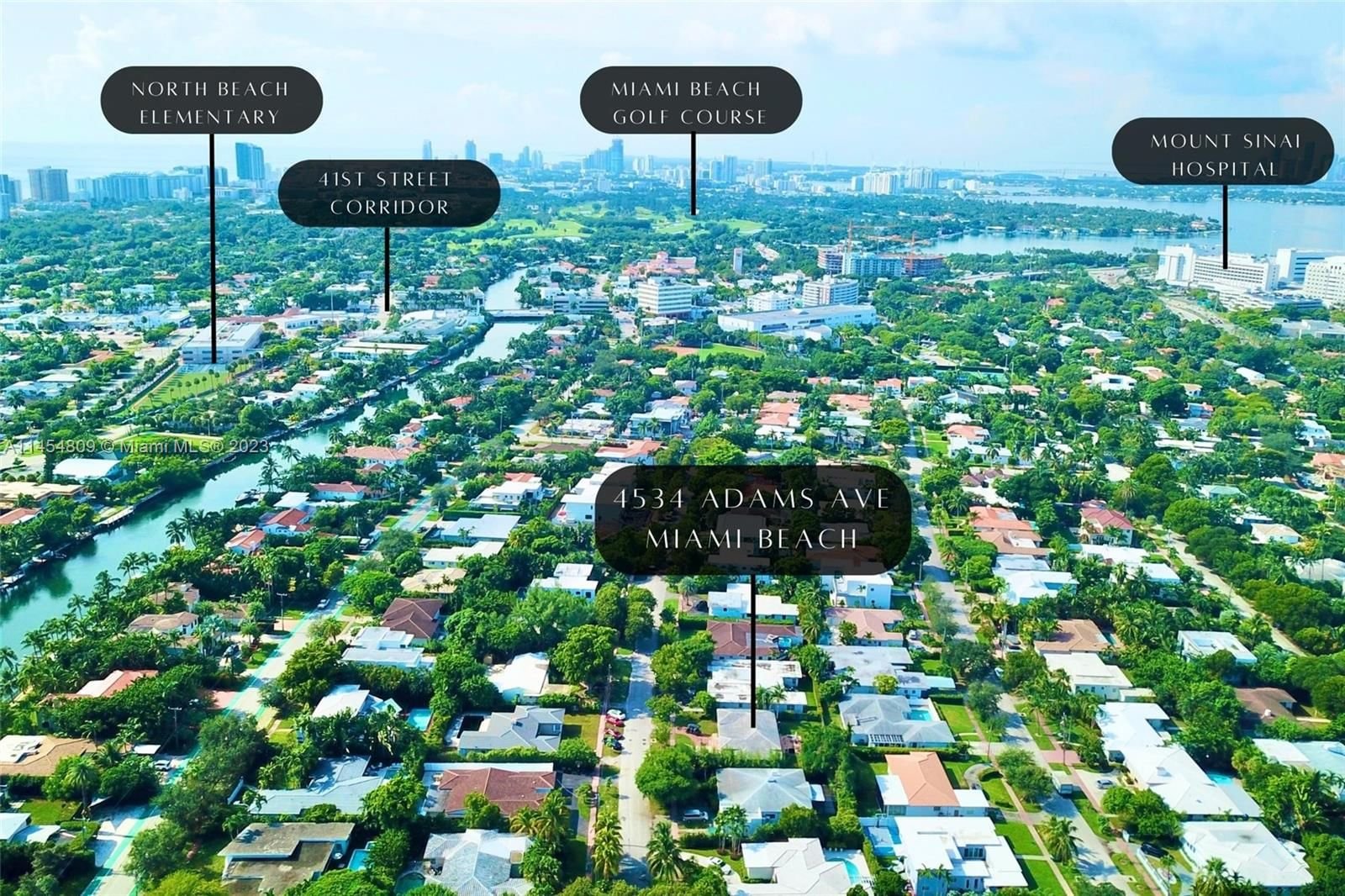 Real estate property located at 4534 Adams Ave, Miami-Dade County, Miami Beach, FL