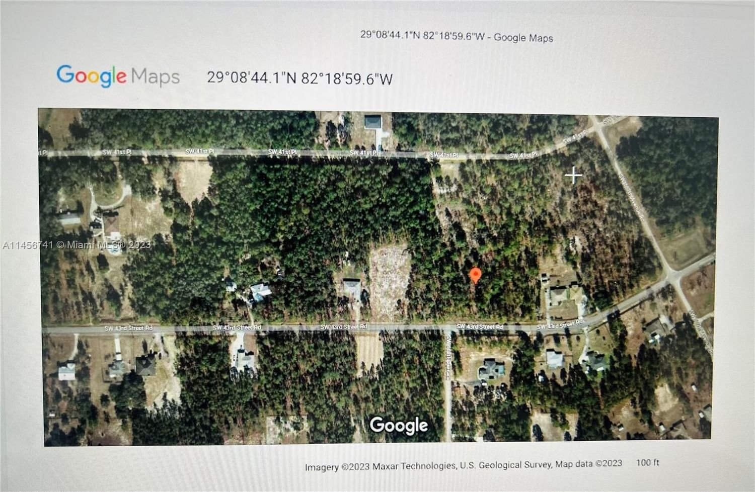 Real estate property located at 11807 SW 43st Road, Marion County, Rolling Hills, Ocala, FL