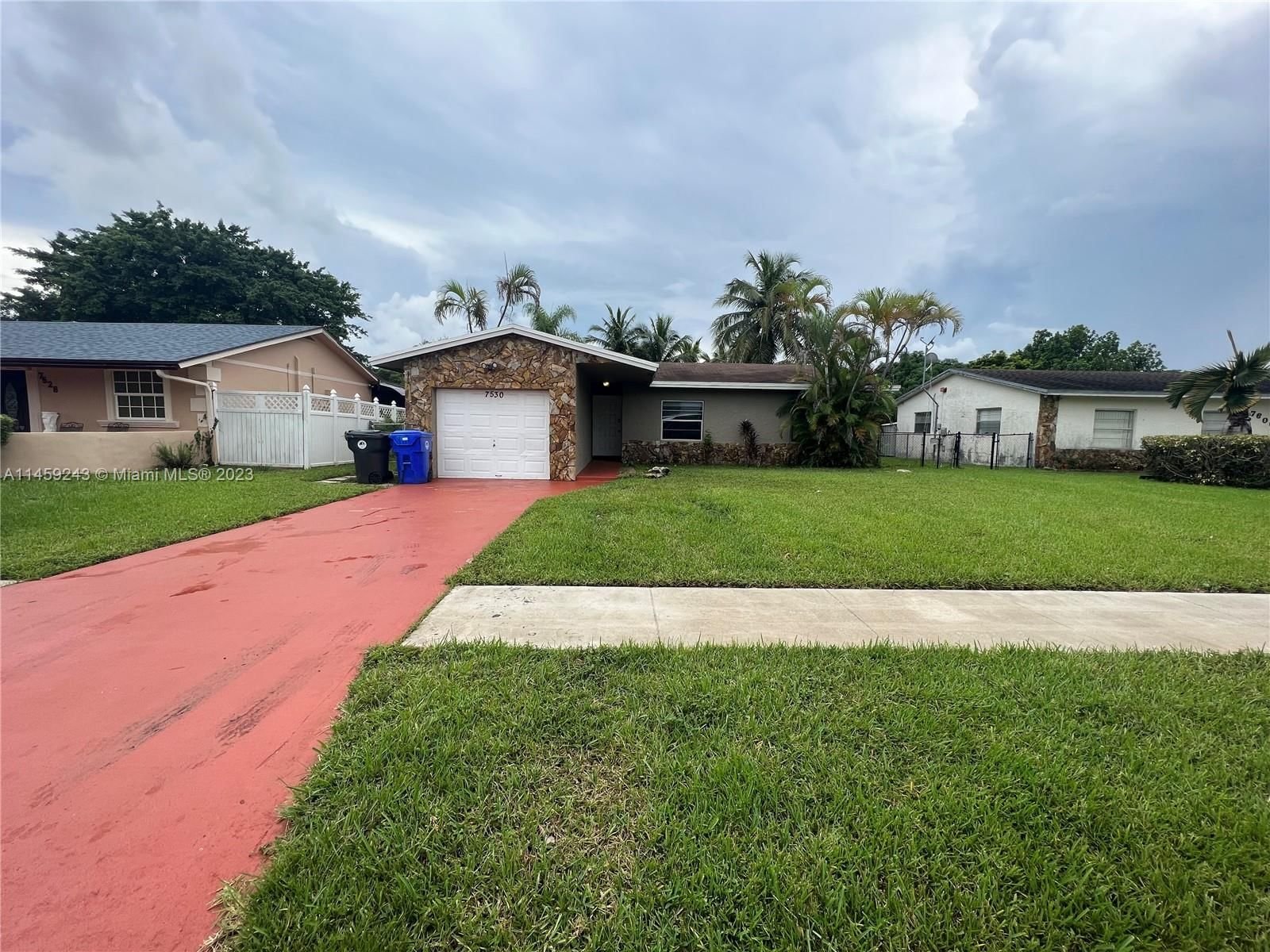 Real estate property located at 7530 8th Ct, Broward County, LAUDERDALE NORTH PARK SEC, North Lauderdale, FL