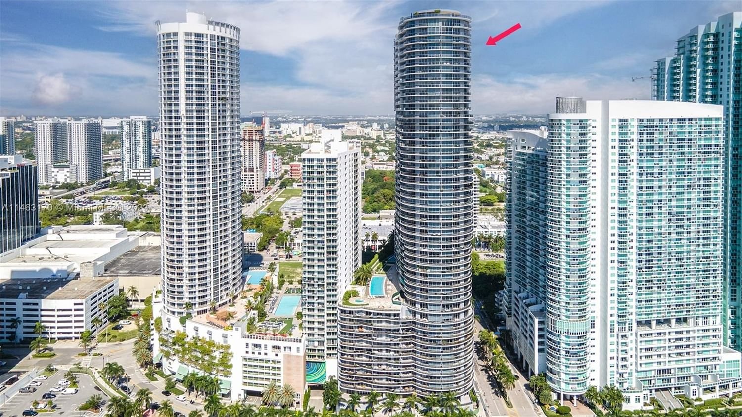 Real estate property located at 488 18th St #4407, Miami-Dade County, Miami, FL