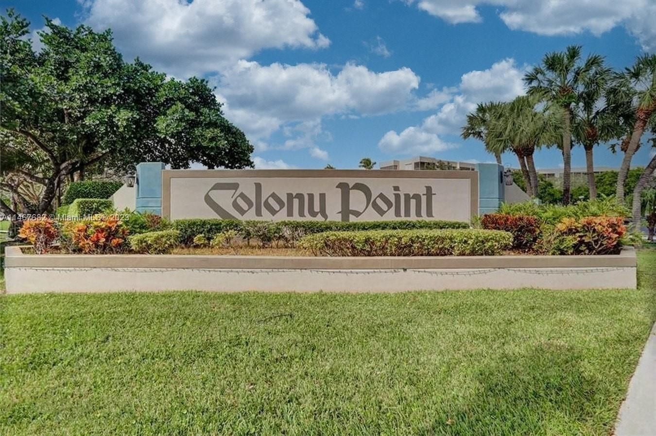 Real estate property located at 900 Colony Point Cir #103, Broward County, COLONY POINT 1 CONDO, Pembroke Pines, FL